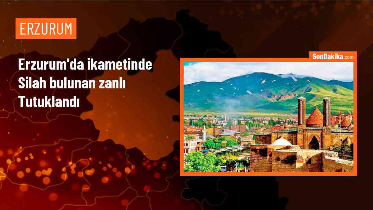 Erzurum\'da silah bulunan zanlı tutuklandı