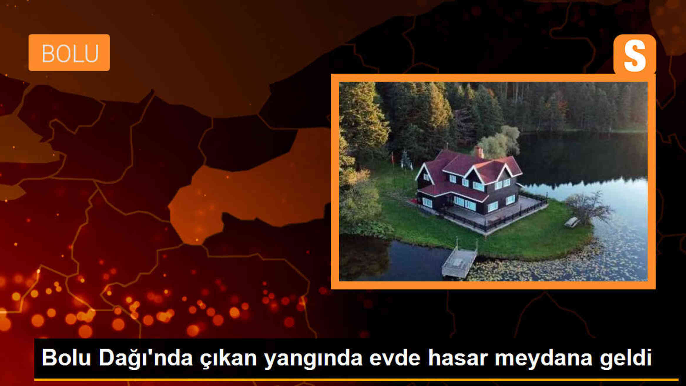 Bolu Dağı\'nda Beton Evde Çıkan Yangın Hasara Neden Oldu