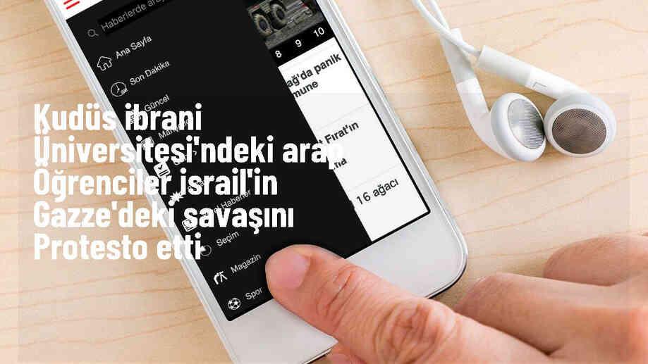 Kudüs İbrani Üniversitesi\'nde Arap öğrenciler İsrail\'in Gazze Şeridi\'ndeki savaşı protesto etti