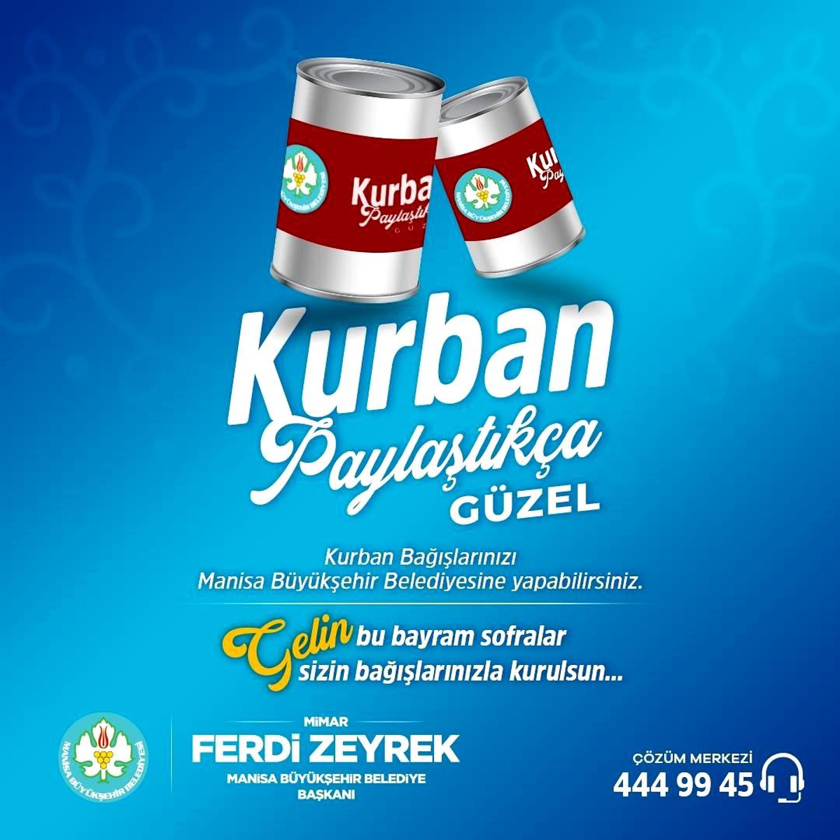 Manisa Büyükşehir Belediyesi Kurban Bağış Kampanyası Başlattı