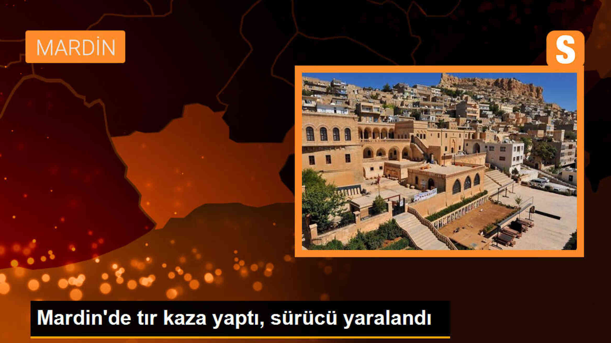 Mardin\'de tır kaza yaptı, sürücü yaralandı