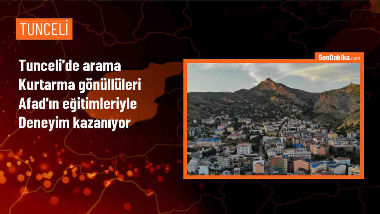 Tunceli\'de AFAD ekipleri gönüllülere enkazda arama kurtarma eğitimi verdi