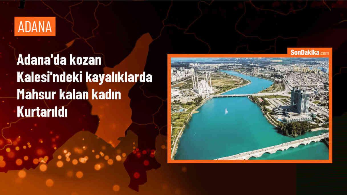 Adana\'da Kozan Kalesi\'nde mahsur kalan kadın kurtarıldı