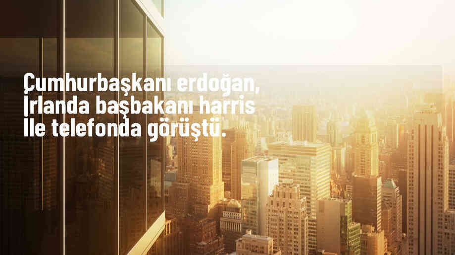 Cumhurbaşkanı Erdoğan, İrlanda Başbakanı Harris ile görüştü