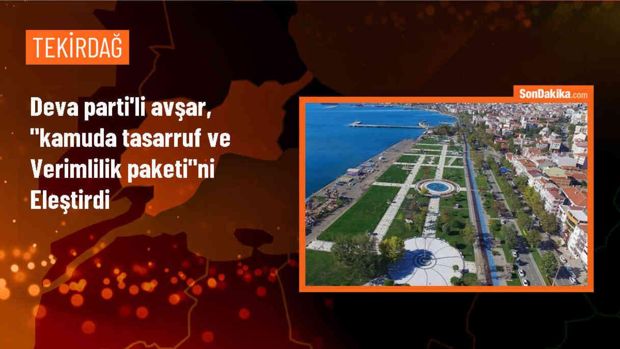 DEVA Partisi Milletvekili Cem Avşar: Halkın gerçek gündemi ekonomi ve geçim sıkıntısı