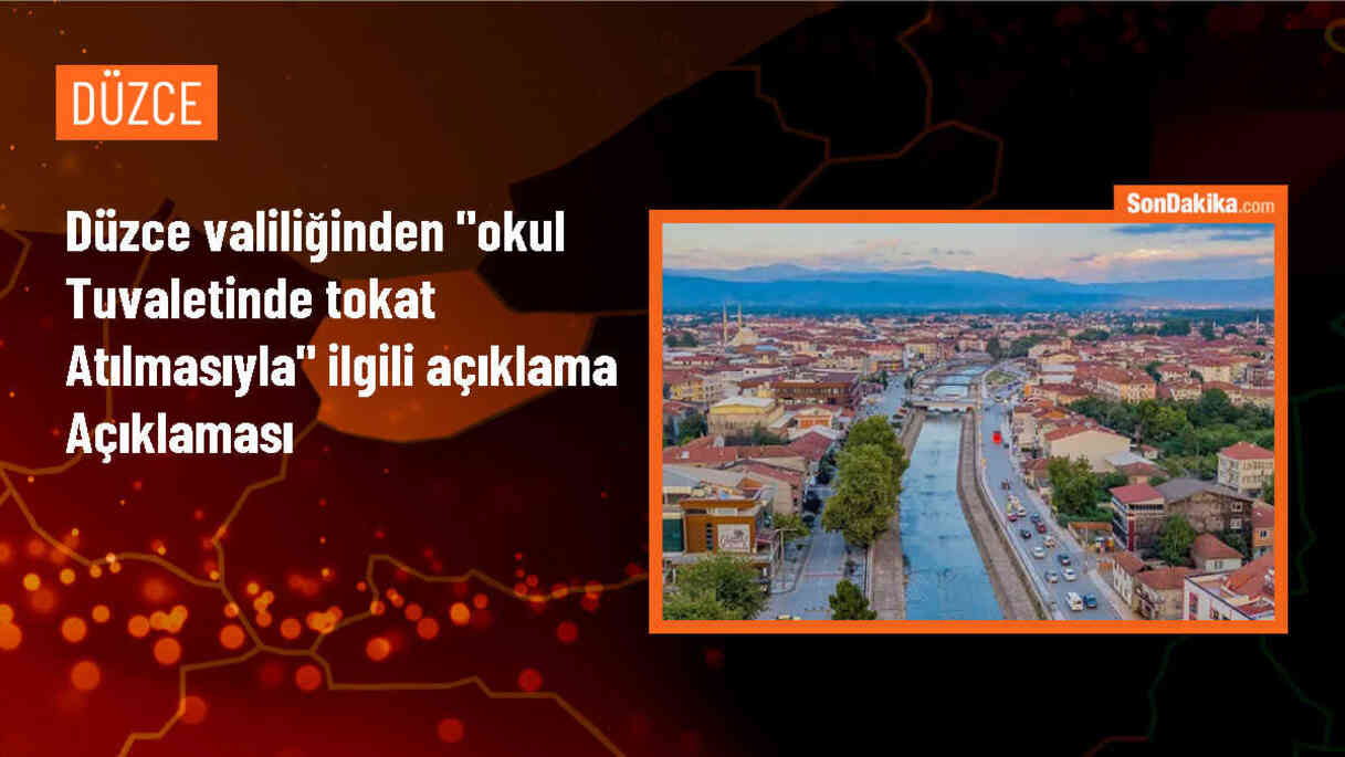 Düzce\'de Okul Tuvaletinde Yabancı Uyruklu Öğrencinin Türk Öğrenciye Tokat Atmasıyla İlgili İnceleme Başlatıldı