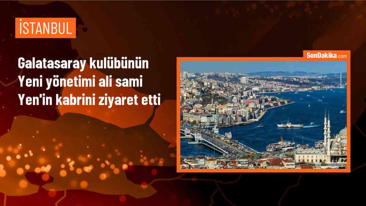 Galatasaray Başkanı Dursun Özbek, Ali Sami Yen ve Süleyman Seba\'nın Mezarını Ziyaret Etti