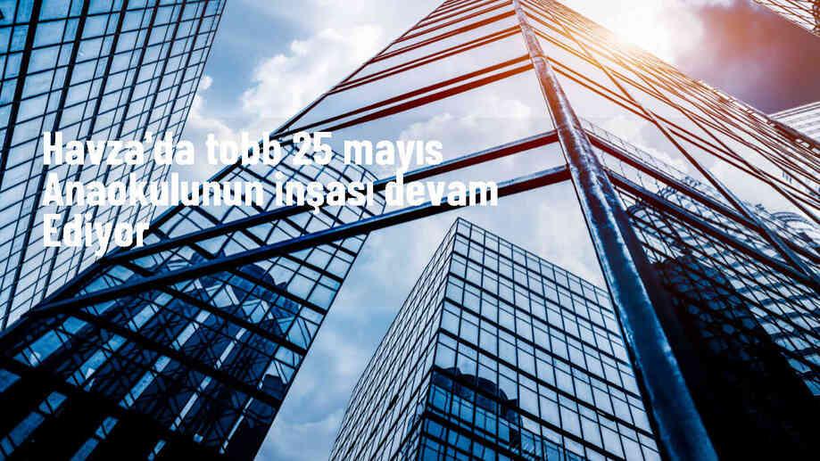 TOBB ve Milli Eğitim Bakanlığı işbirliğiyle Havza\'da yeni anaokulu inşaatı sürüyor