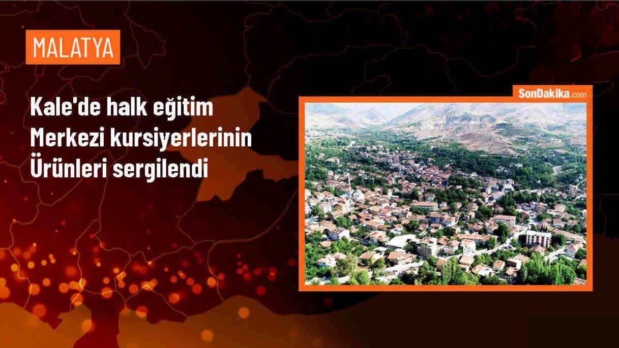 Malatya Kale\'de Halk Eğitim Merkezi Kursiyerlerinin Sergisi Açıldı