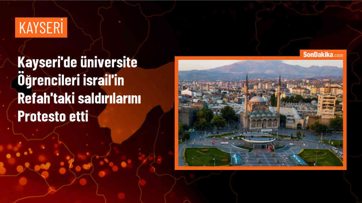 ERÜ Öğrencileri İsrail\'in Filistin\'e Yönelik Saldırısını Protesto Etti