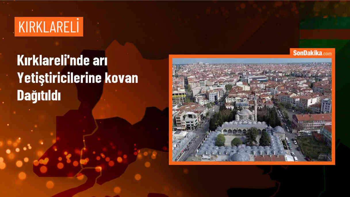 Pehlivanköy ilçesinde 11 arıcıya 165 kovan dağıtıldı