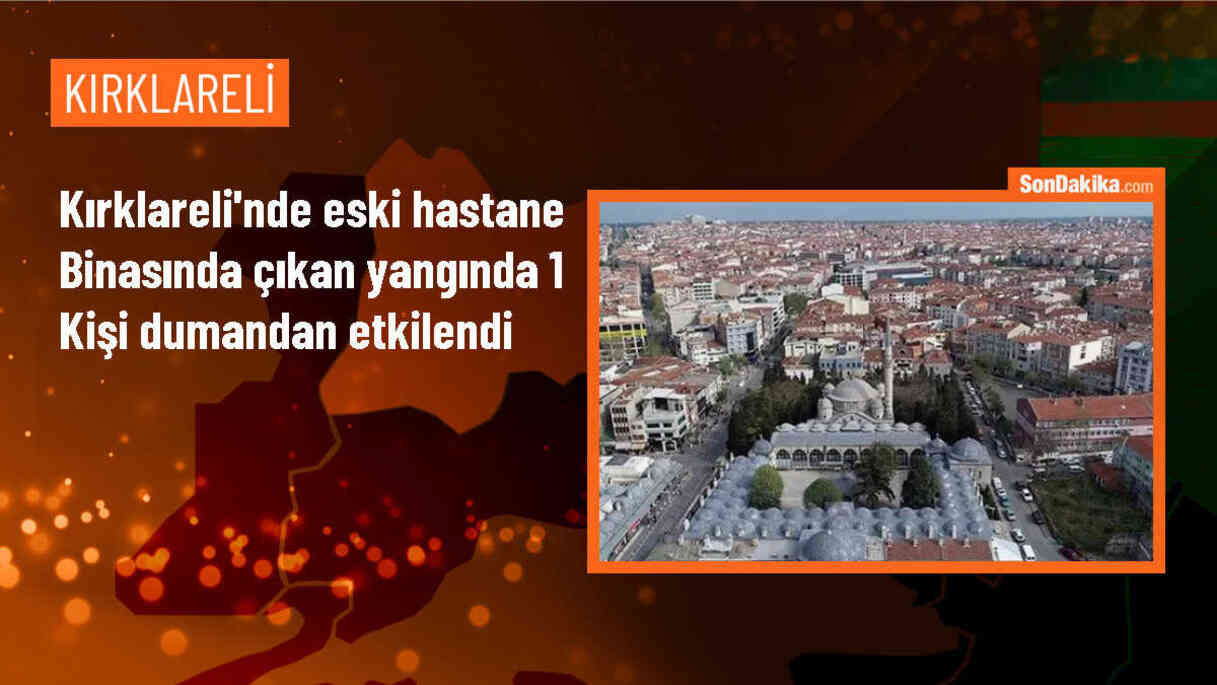 Lüleburgaz\'da çıkan yangında 1 kişi dumandan etkilendi