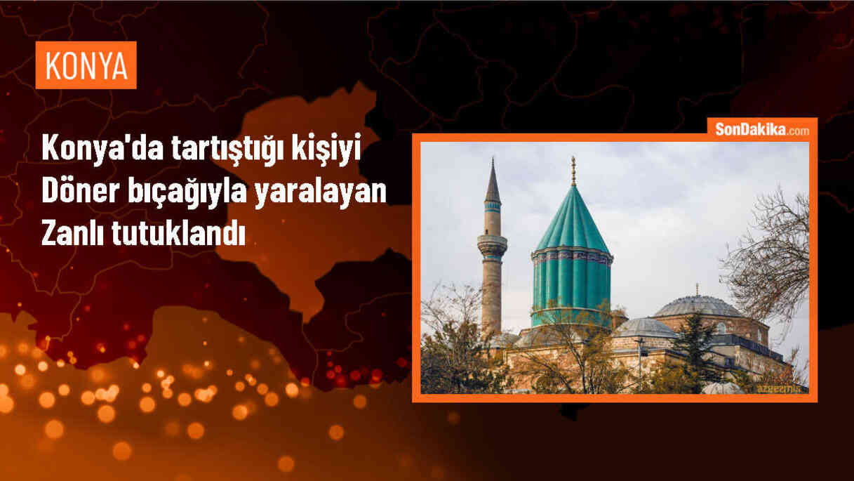 Konya\'da tartışma sonucu döner bıçağıyla yaralanan şüpheli tutuklandı