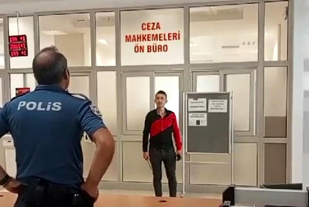 Adana\'da Adliyede Bıçaklı Eylem Yapan Kişi Gözaltına Alındı
