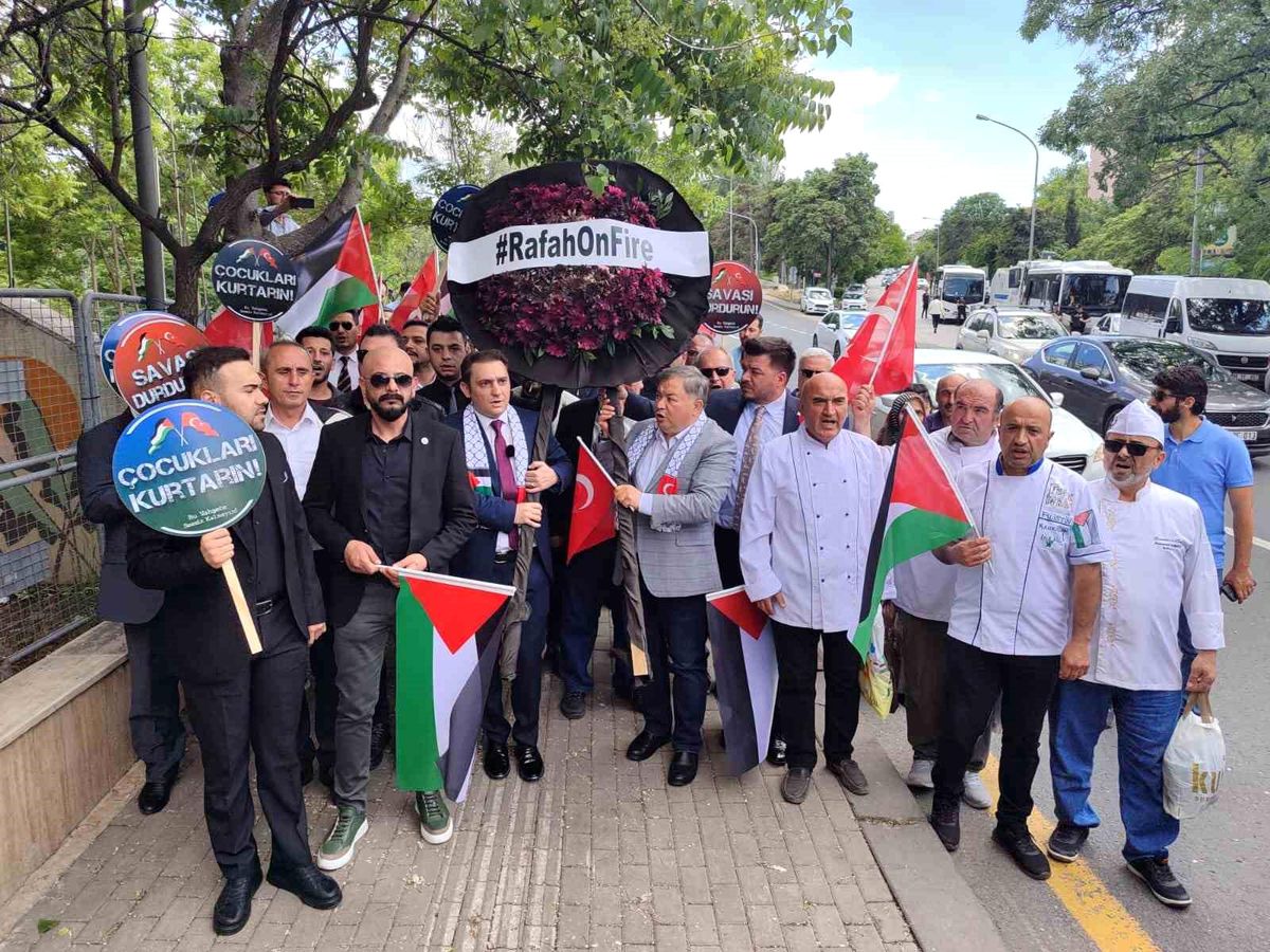 İsrail\'in Filistin\'e yönelik saldırıları protesto edildi