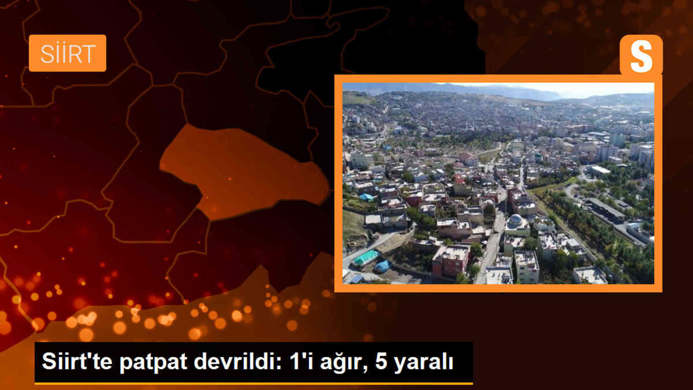 Siirt\'te patpat devrildi: 1\'i ağır, 5 yaralı