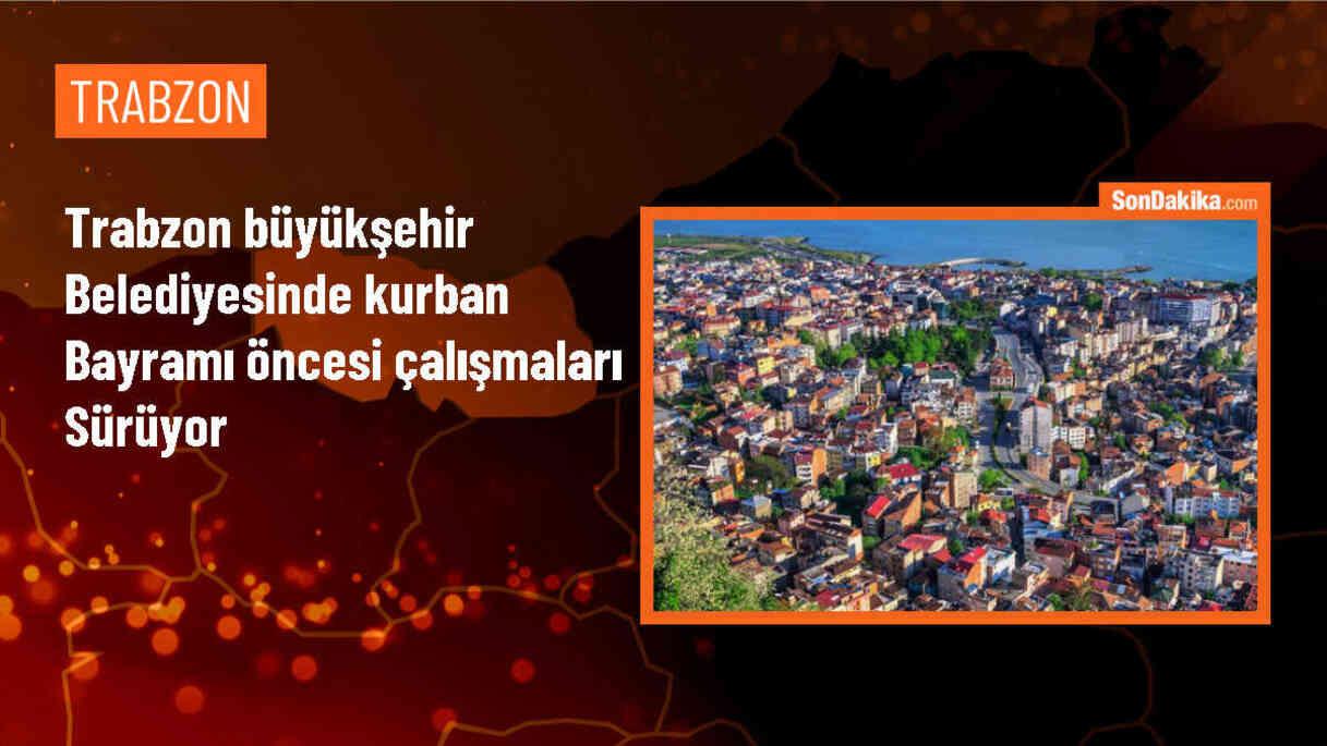 Trabzon Büyükşehir Belediyesi Mezarlıklar Dairesi Kurban Bayramı Öncesi Çalışmalarını Sürdürüyor