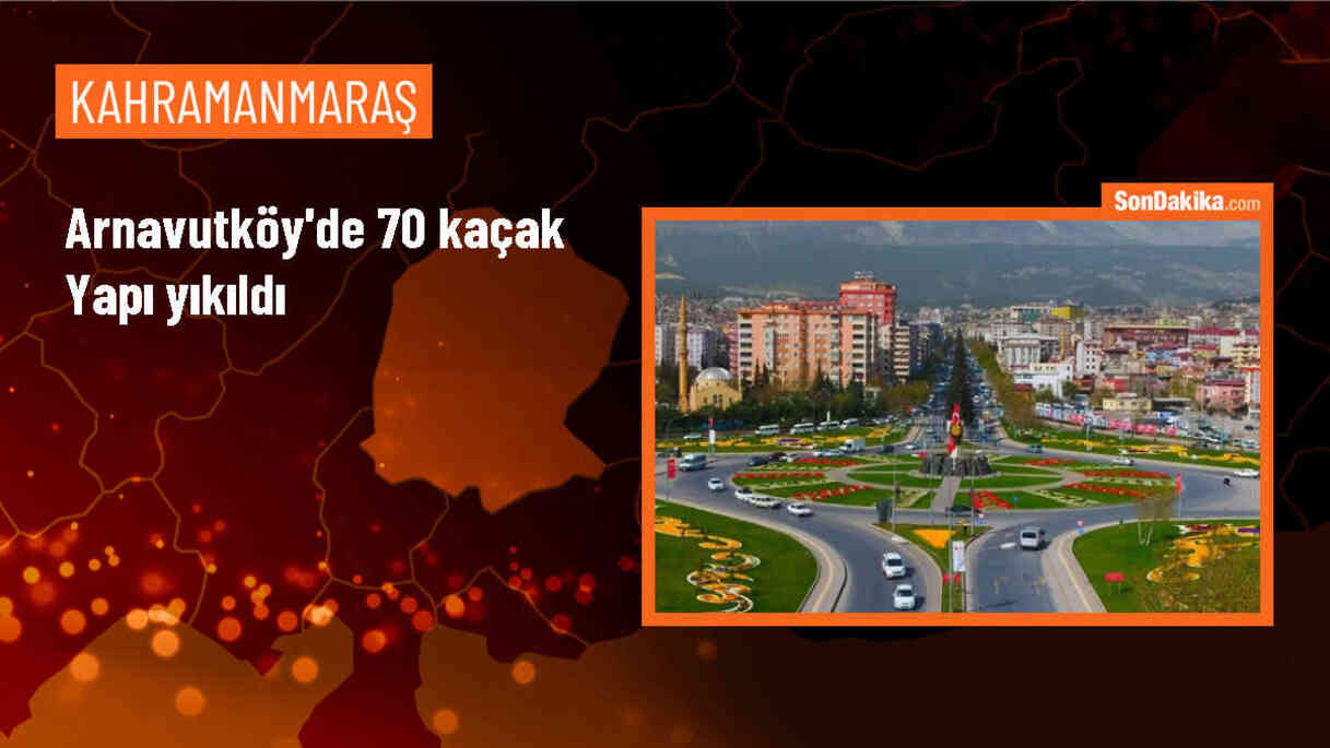 Arnavutköy\'de Kaçak Yapıların Yıkımı Devam Ediyor