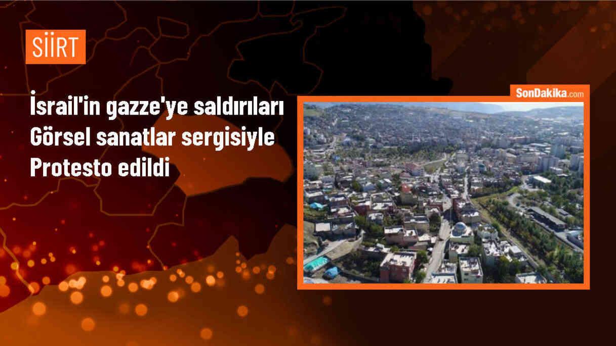 Siirt Üniversitesinde Gazze soykırımı temalı sergi açıldı