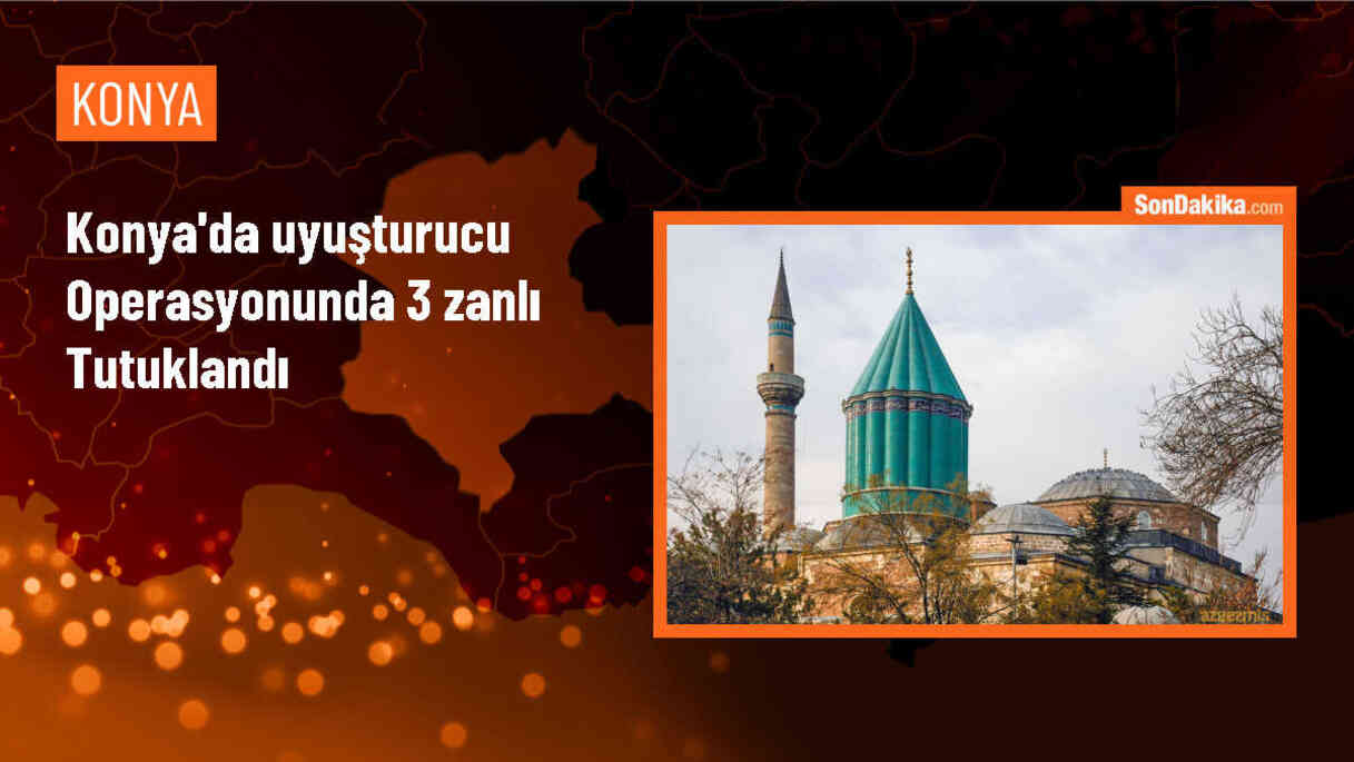 Akşehir\'de düzenlenen uyuşturucu operasyonunda 3 şüpheli tutuklandı