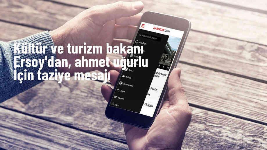 Kültür ve Turizm Bakanı Mehmet Nuri Ersoy, Ahmet Uğurlu için taziye mesajı yayımladı