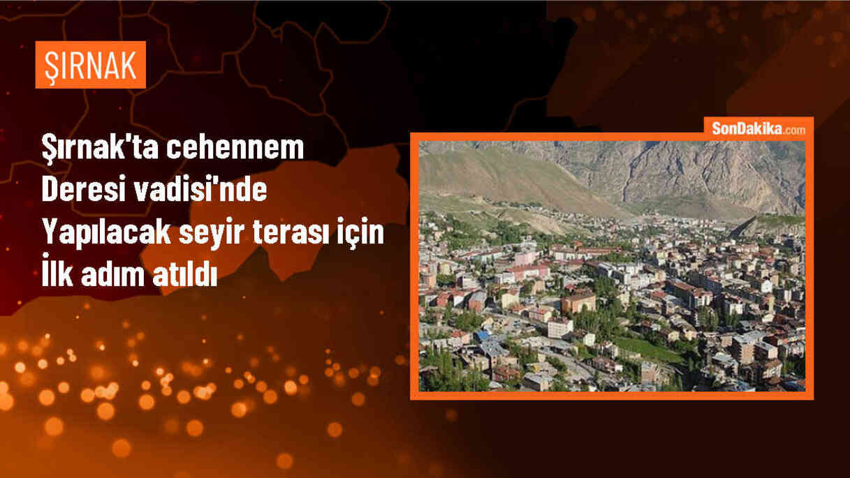 Şırnak İdil\'de Cehennem Deresi Vadisi\'nde cam ve ahşap seyir teraslarına ulaşımı sağlayacak yol hizmete açıldı