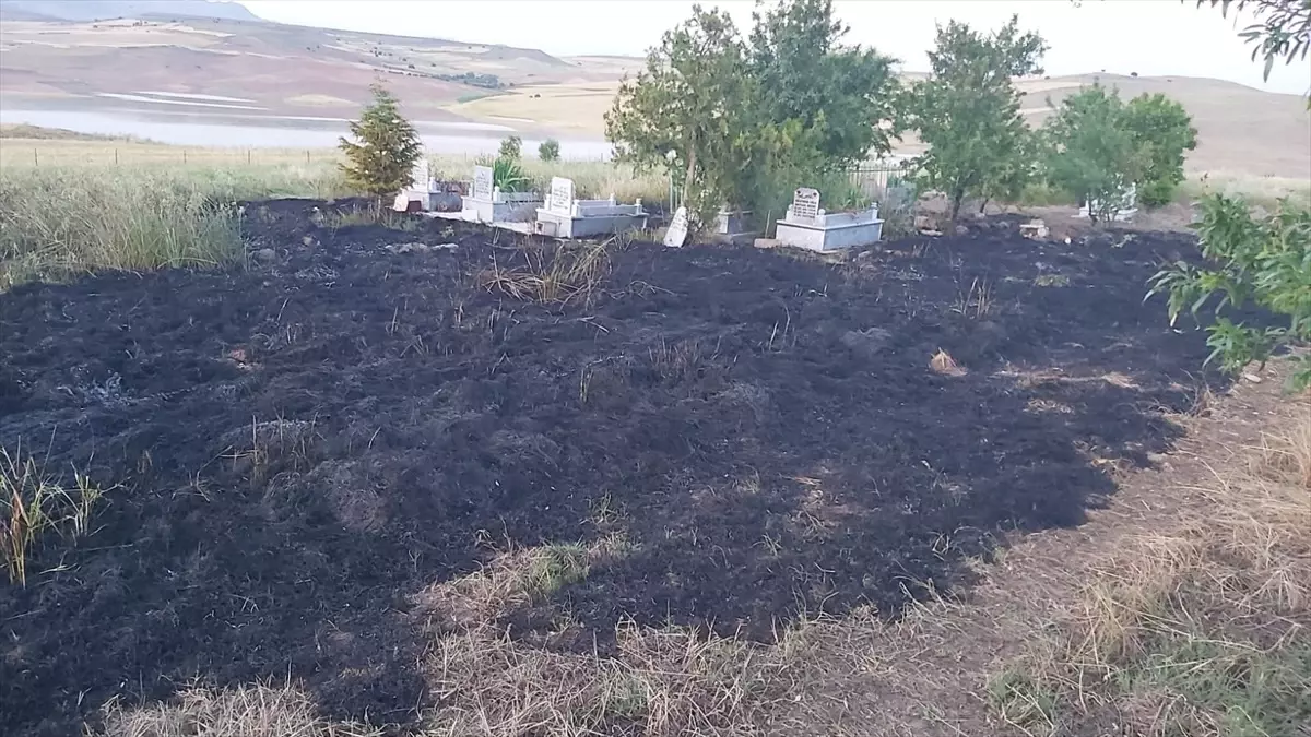 Tunceli Çemişgezek\'te mezarlık alanında çıkan yangın söndürüldü