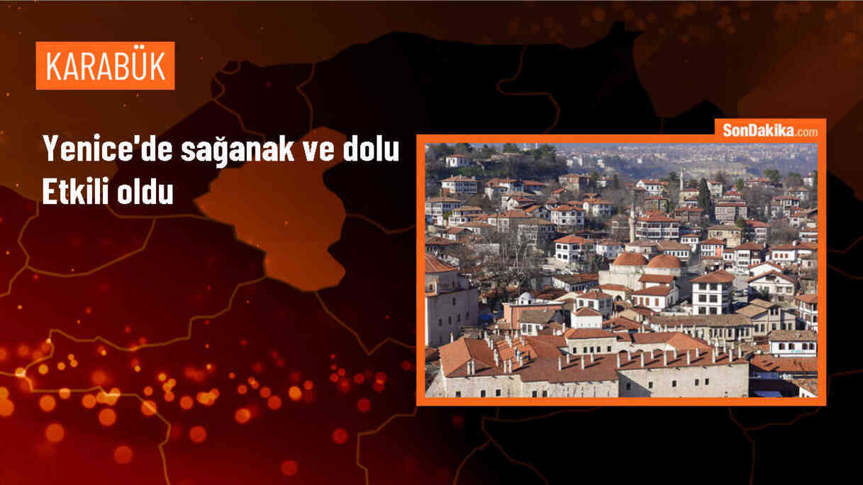 Karabük\'ün Yenice ilçesinde sağanak ve dolu etkisi