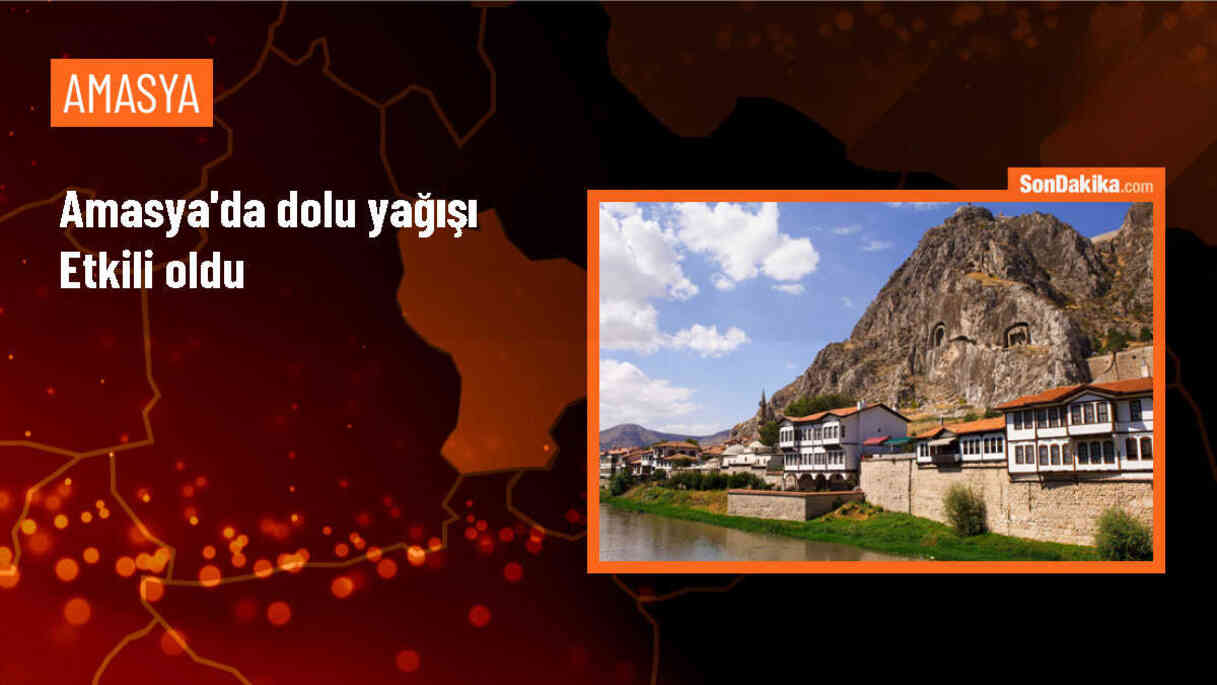 Amasya\'da Dolu Nedeniyle Meyve Ağaçları ve Tarım Arazilerinde Zarar Oluştu