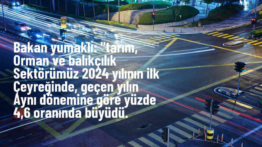 Tarım, Orman ve Balıkçılık Sektörü 2024 Yılında Yüzde 4,6 Büyüdü
