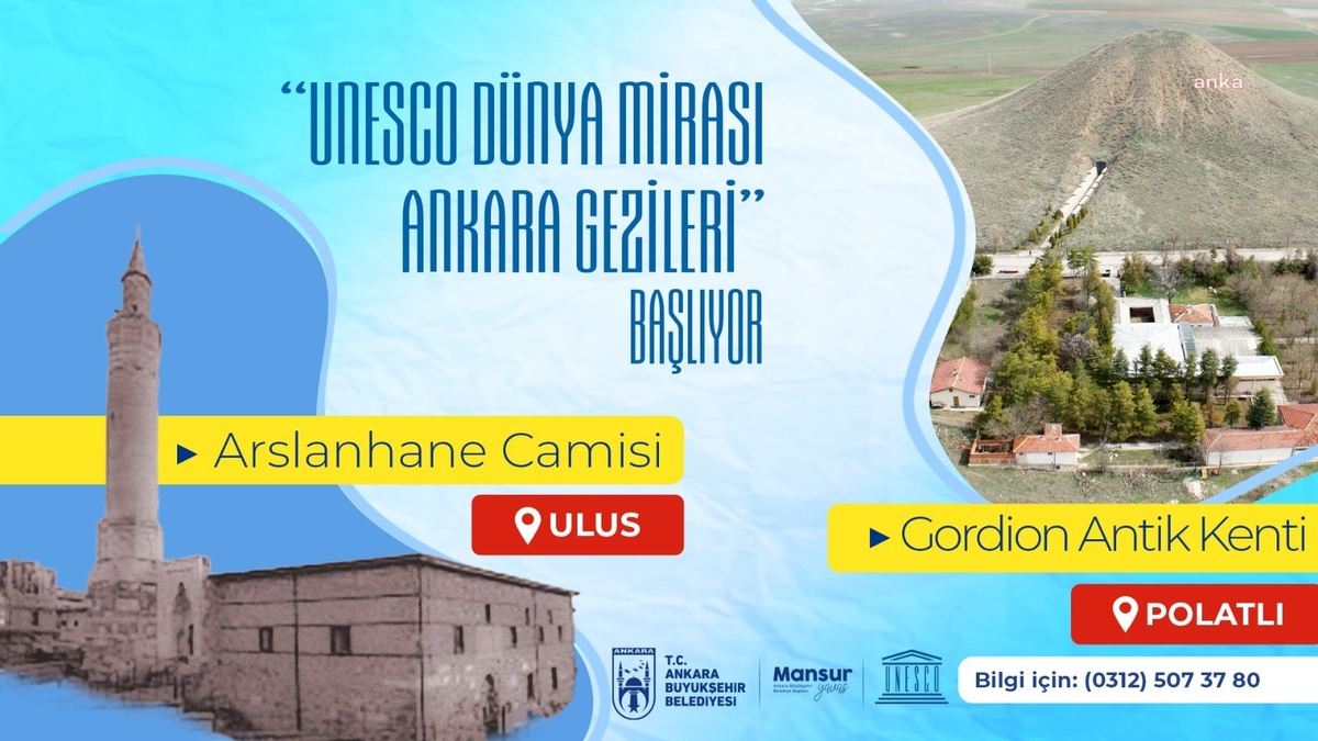 Ankara Büyükşehir Belediyesi, Gordion Antik Kenti ve Arslanhane Camisi\'ne Ücretsiz Geziler Düzenliyor