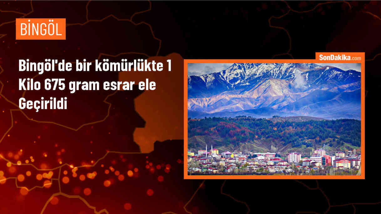 Bingöl\'de düzenlenen operasyonda 1 kilo 675 gram toz esrar ele geçirildi