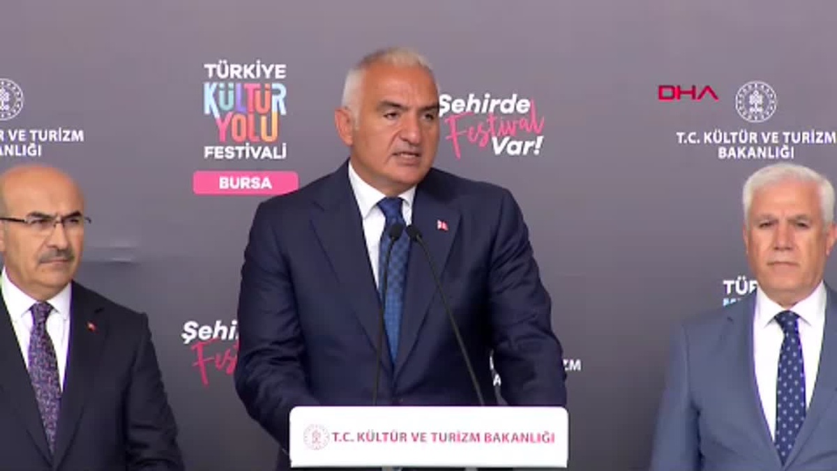 Bursa Kültür Yolu Festivali Tanıtım Toplantısı\'nda Bakan Ersoy konuştu