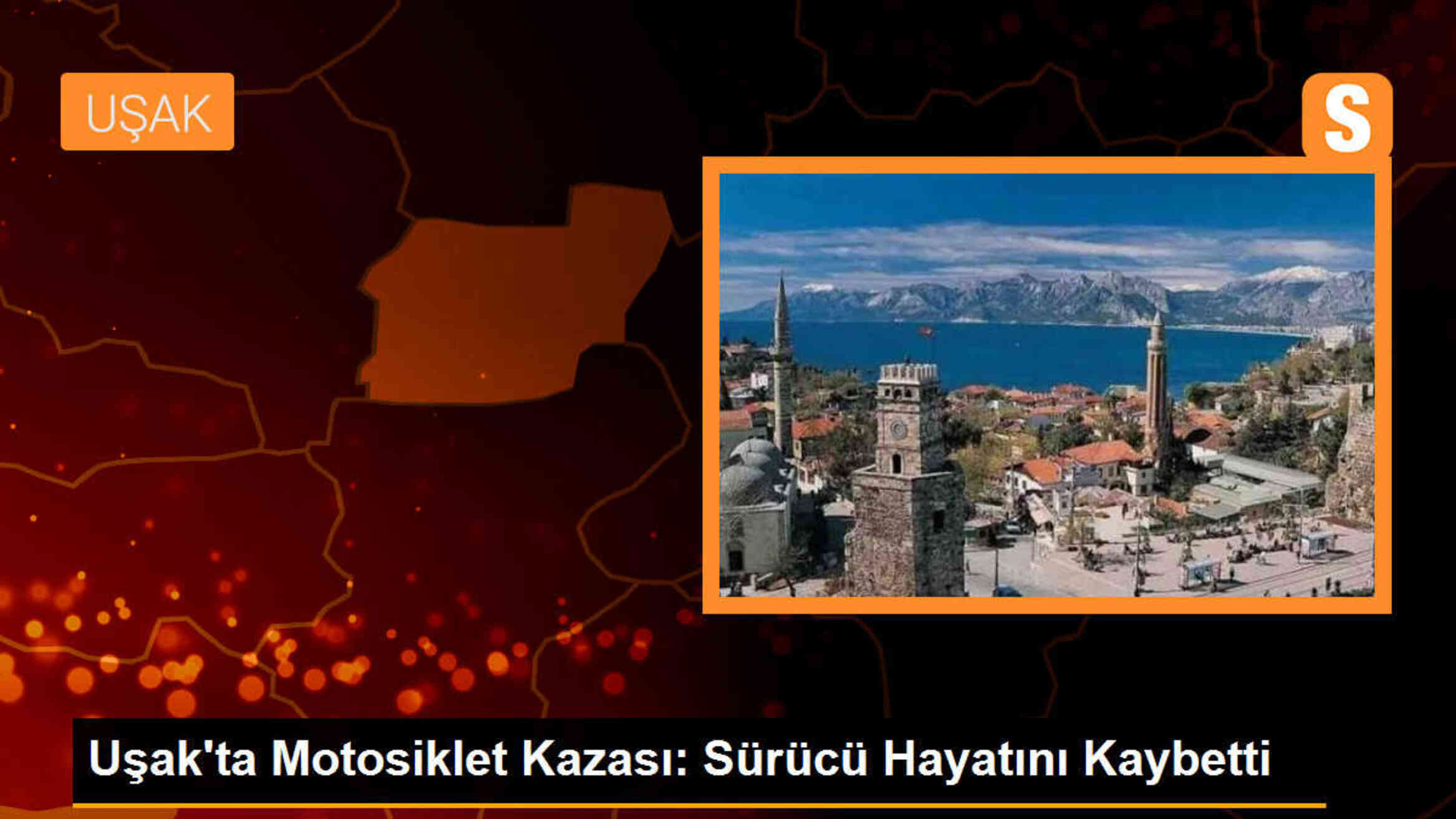Uşak\'ta Motosiklet Kazasında Bir Kişi Hayatını Kaybetti