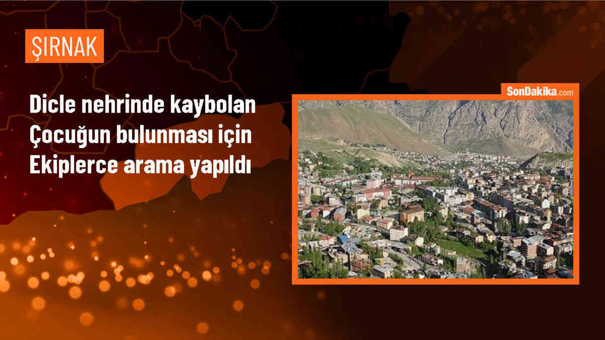 Dicle nehrinde kaybolan çocuğun bulunması için ekiplerce arama yapıldı
