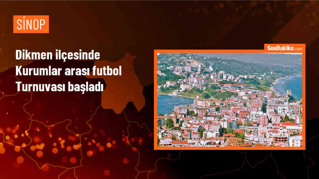 Sinop Dikmen\'de Kurumlar Arası Futbol Turnuvası Başladı