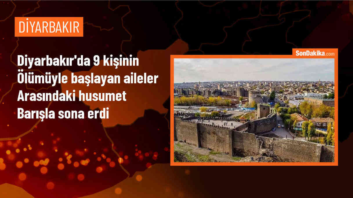 Diyarbakır\'da 9 kişinin ölümüyle başlayan aileler arasındaki husumet barışla sona erdi