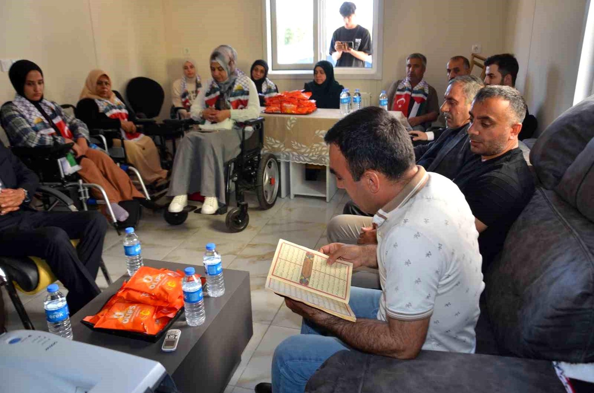 Muş Bedensel Engelliler Derneği Filistin\'deki hayatını kaybedenler için Mevlid-i Şerif okuttu