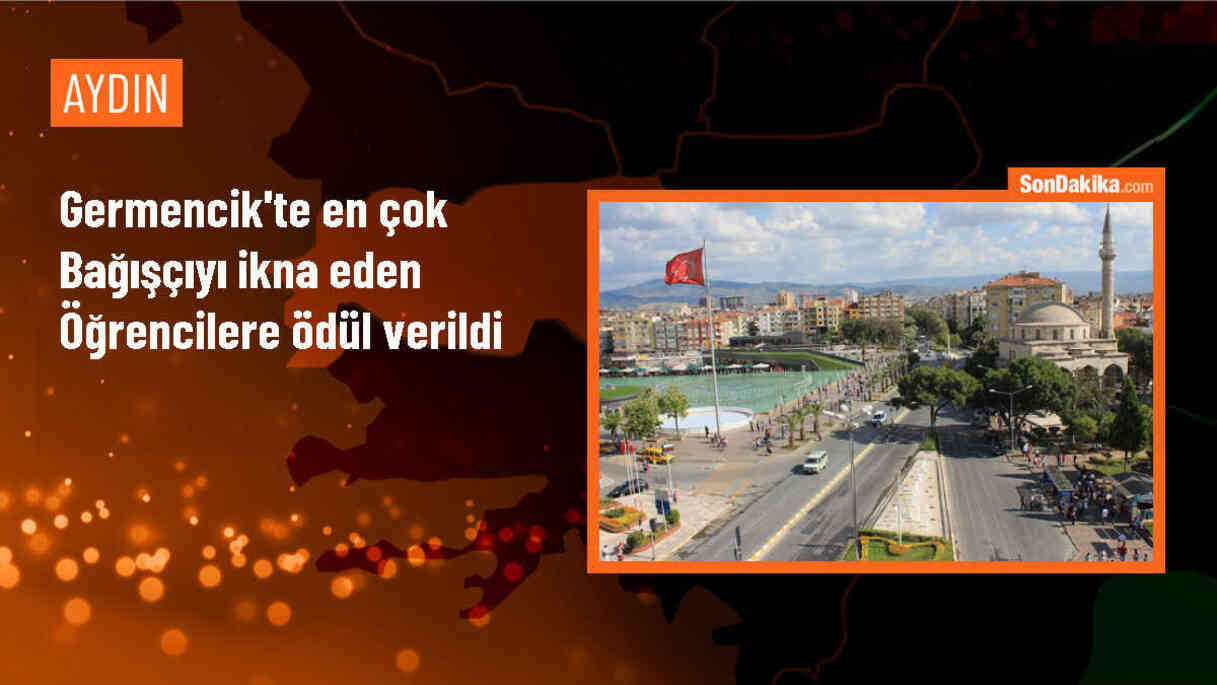 Germencik\'te Kızılay Kan Bağış Kampanyası Ödülleri Verildi