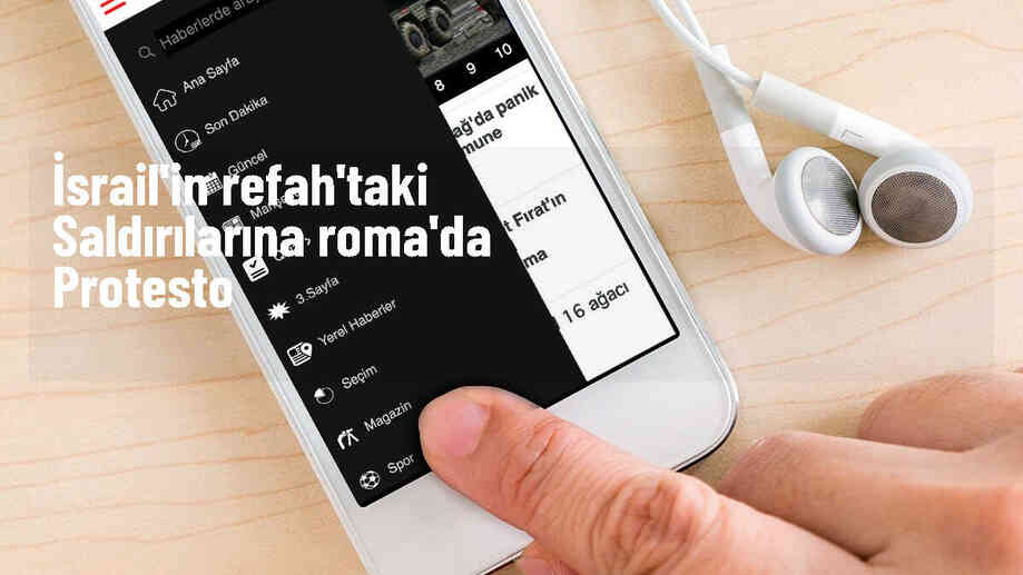 İsrail\'in Refah\'taki saldırılarına Roma\'da protesto