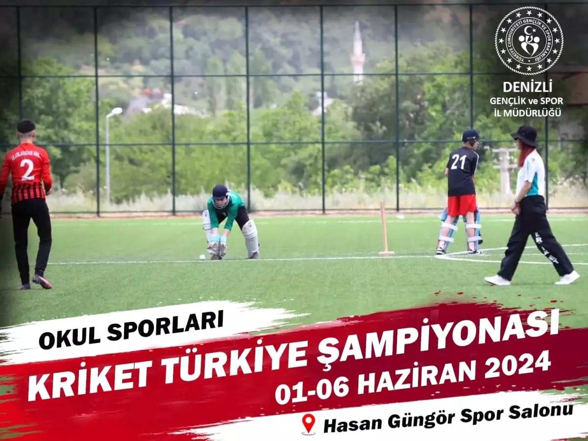 Kriket Okul Sporları Küçükler Türkiye Şampiyonası Denizli\'de yapılacak