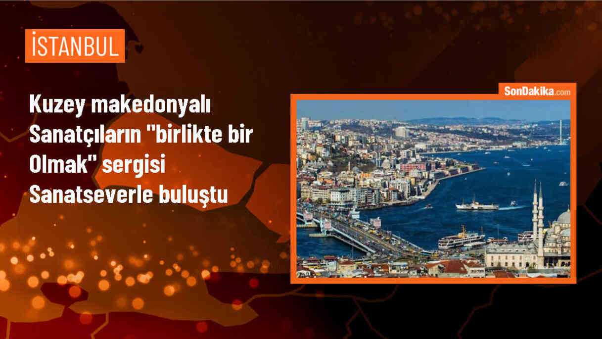 Kuzey Makedonyalı 9 sanatçının hazırladığı \'Birlikte Bir Olmak\' resim sergisi Taksim\'de açıldı