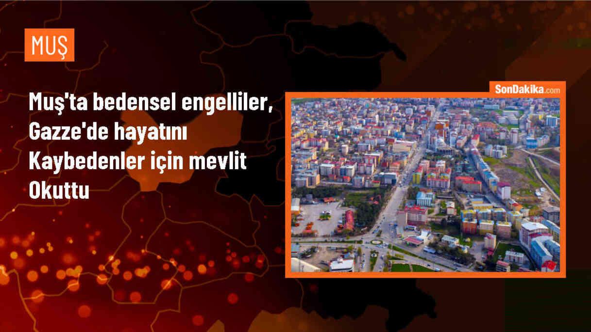 Muş\'ta Bedensel Engellilerle Dayanışma Derneği Filistinliler için Mevlit Okuttu