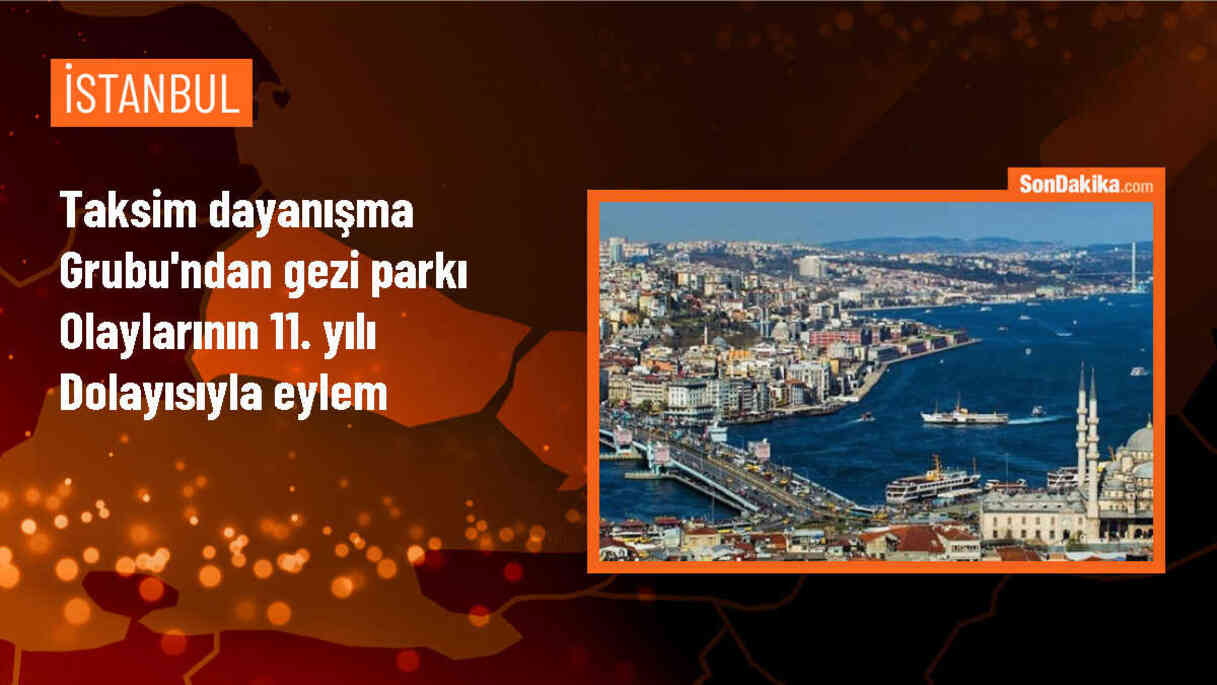 Taksim Dayanışma Grubu\'ndan Gezi Parkı olaylarının 11. yılı dolayısıyla eylem