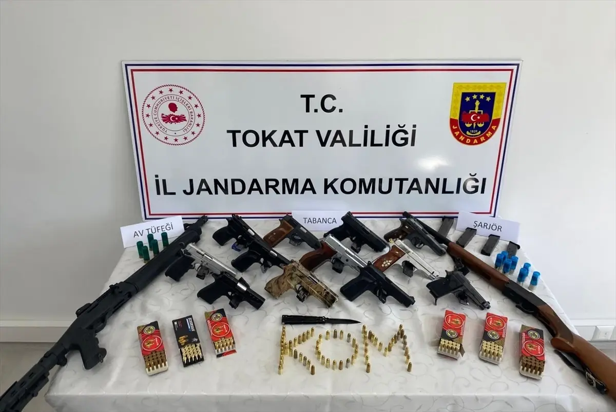 Tokat\'ta silah ve mühimmat kaçakçılığı operasyonunda 3 kişi tutuklandı