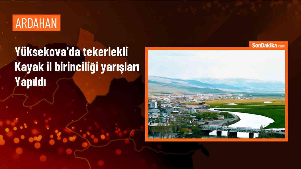 Yüksekova\'da Tekerlekli Kayak İl Birinciliği Yarışması Düzenlendi
