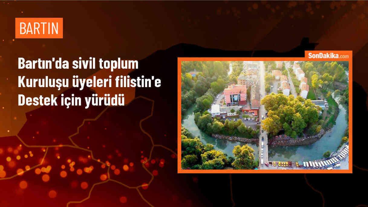 Bartın\'da İsrail\'in saldırılarına tepki yürüyüşü