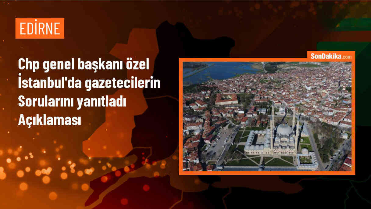 CHP Genel Başkanı Özgür Özel, Türkiye Belediyeler Birliği Başkanlığı için adayın Ekrem İmamoğlu olduğunu açıkladı
