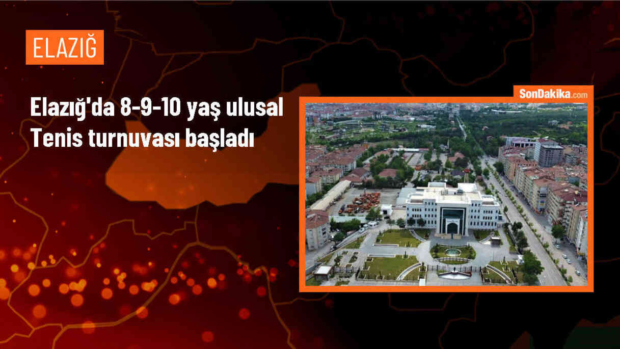 Elazığ\'da düzenlenen 8-9-10 Yaş Ulusal Tenis Turnuvası başladı