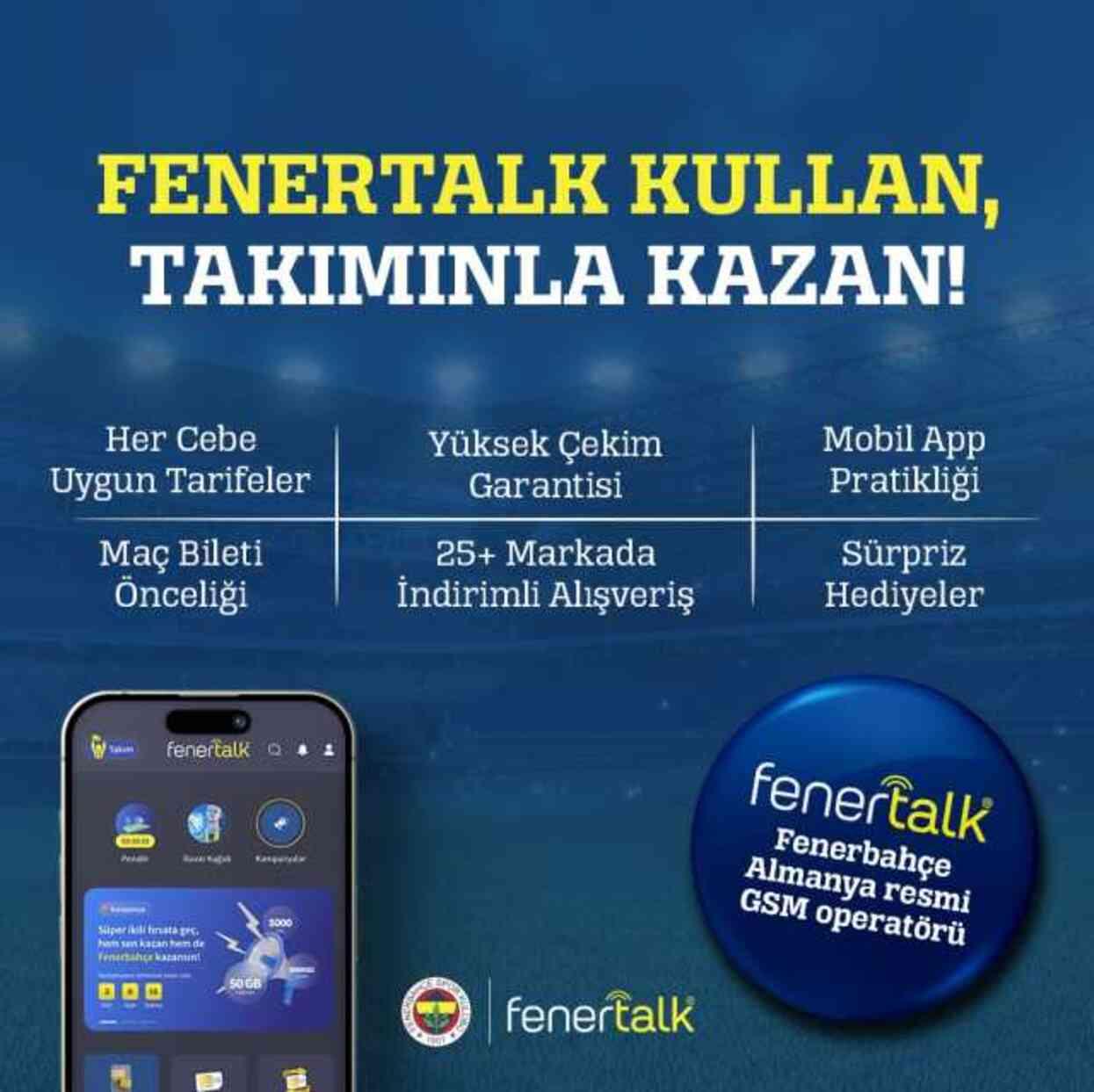 Fenerbahçe'nin Almanya'daki Resmi Mobil Operatörü Fenertalk Yakında Hizmete Giriyor!